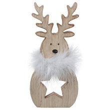 Load image into Gallery viewer, Wooden Star Cut Out Reindeer
