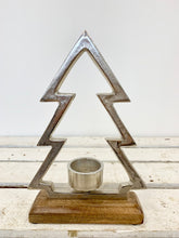 Load image into Gallery viewer, Aluminium Tree Candle Holder
