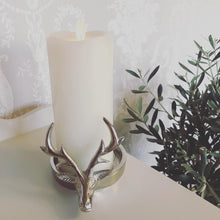 Load image into Gallery viewer, Silver Reindeer Candle Holder
