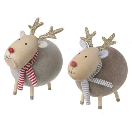 Wooden Reindeer Decorations