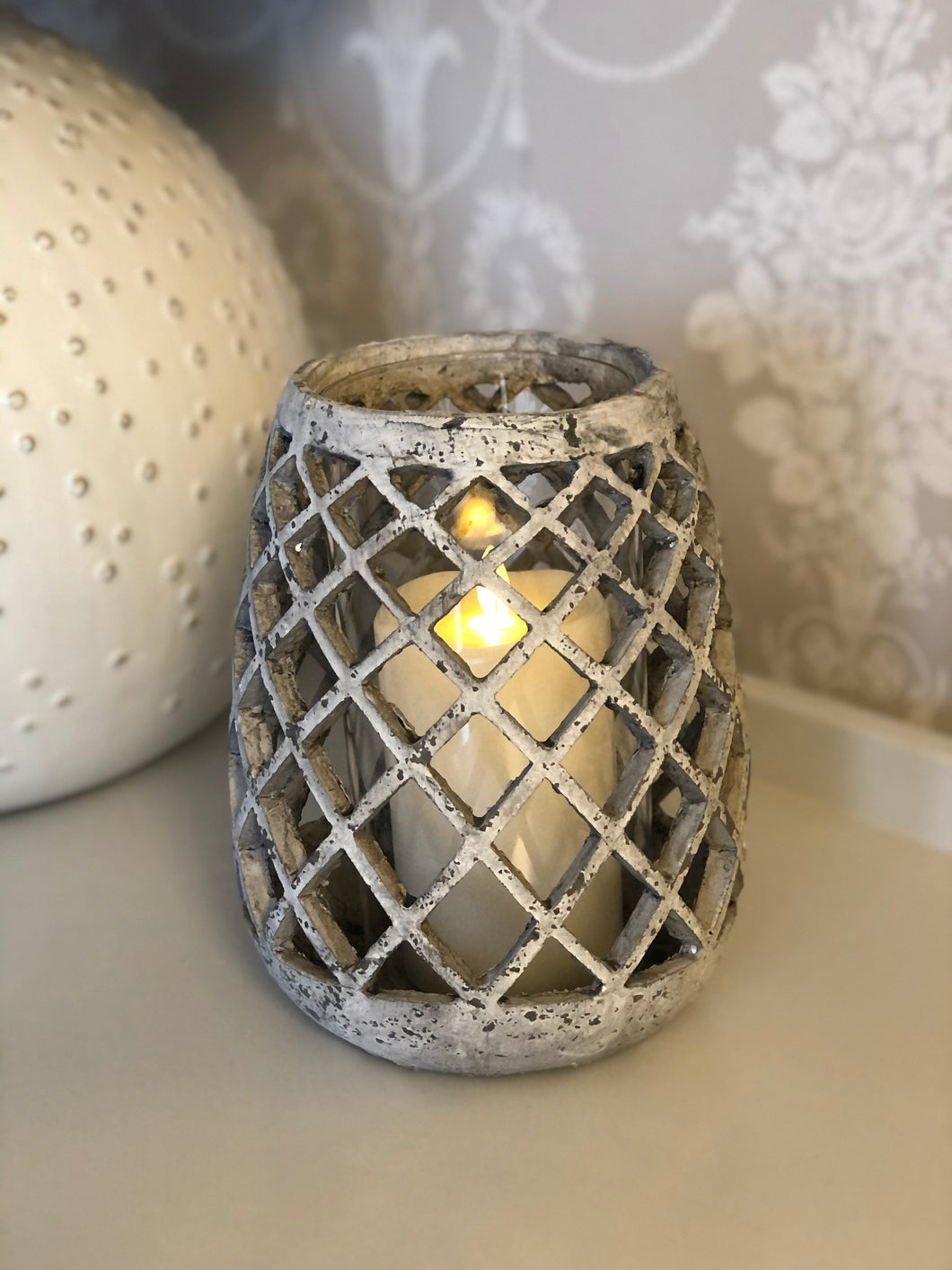 Lattice Hurricane Lantern