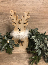 Load image into Gallery viewer, Wooden Star Cut Out Reindeer
